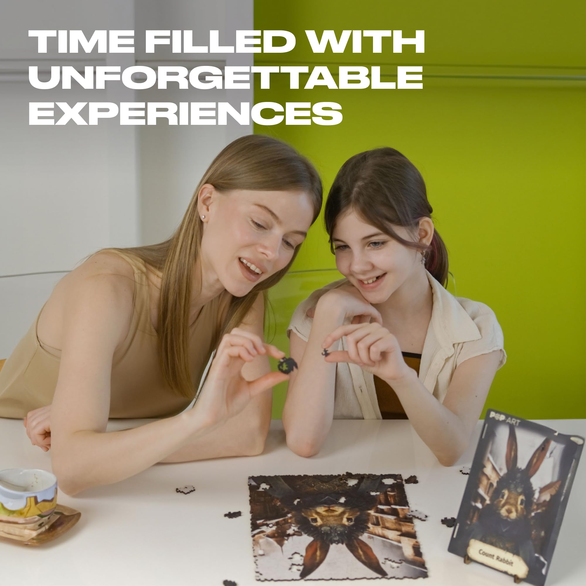 UNIDRAGON Drewniane Puzzle dla Dorosłych - Count Rabbit - 250 Elementów