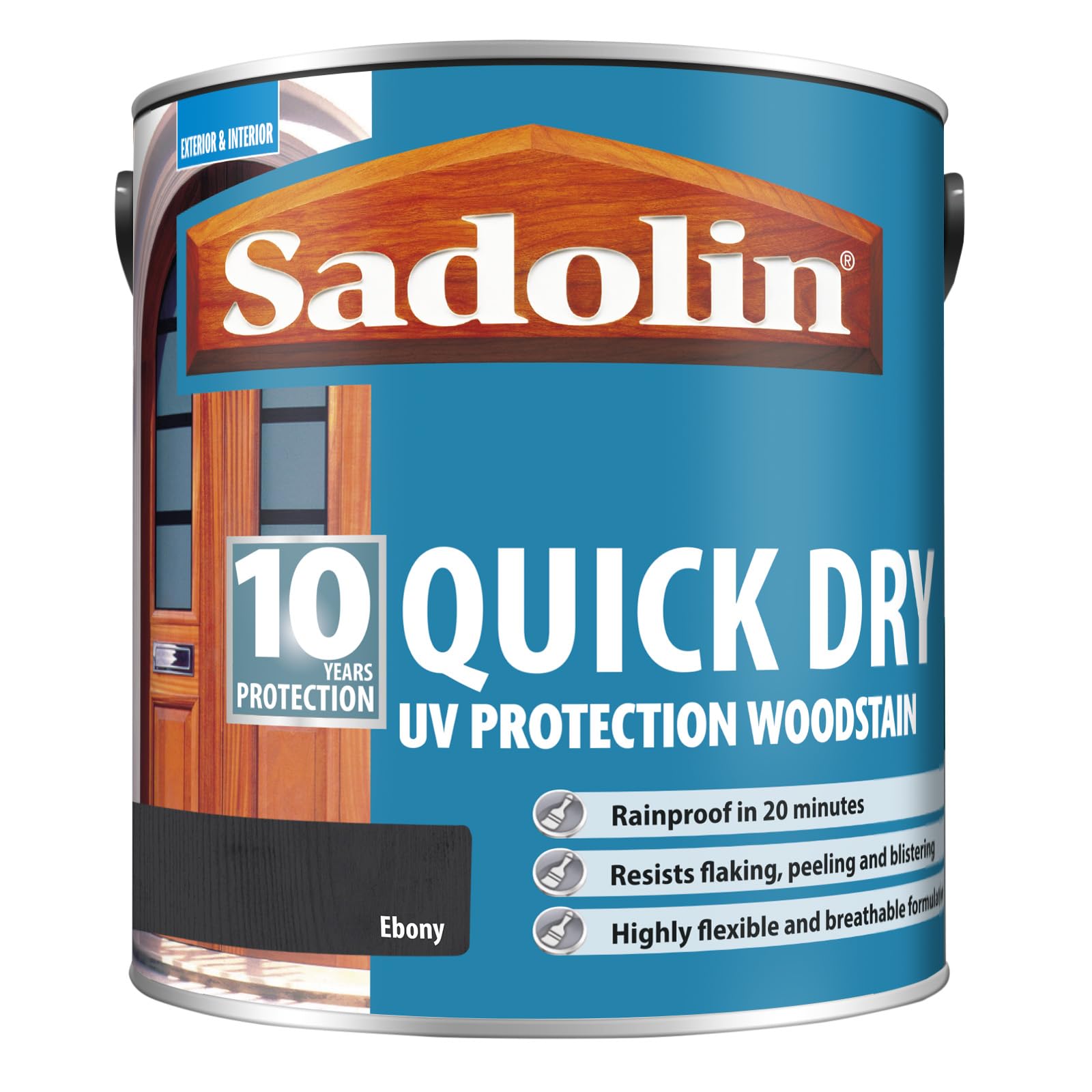 Sadolin 10 Year Quick Dry Woodstain Long-Lasting Exterior Protection Quick-Drying, Weather Resistant Wood Finish โ image 1