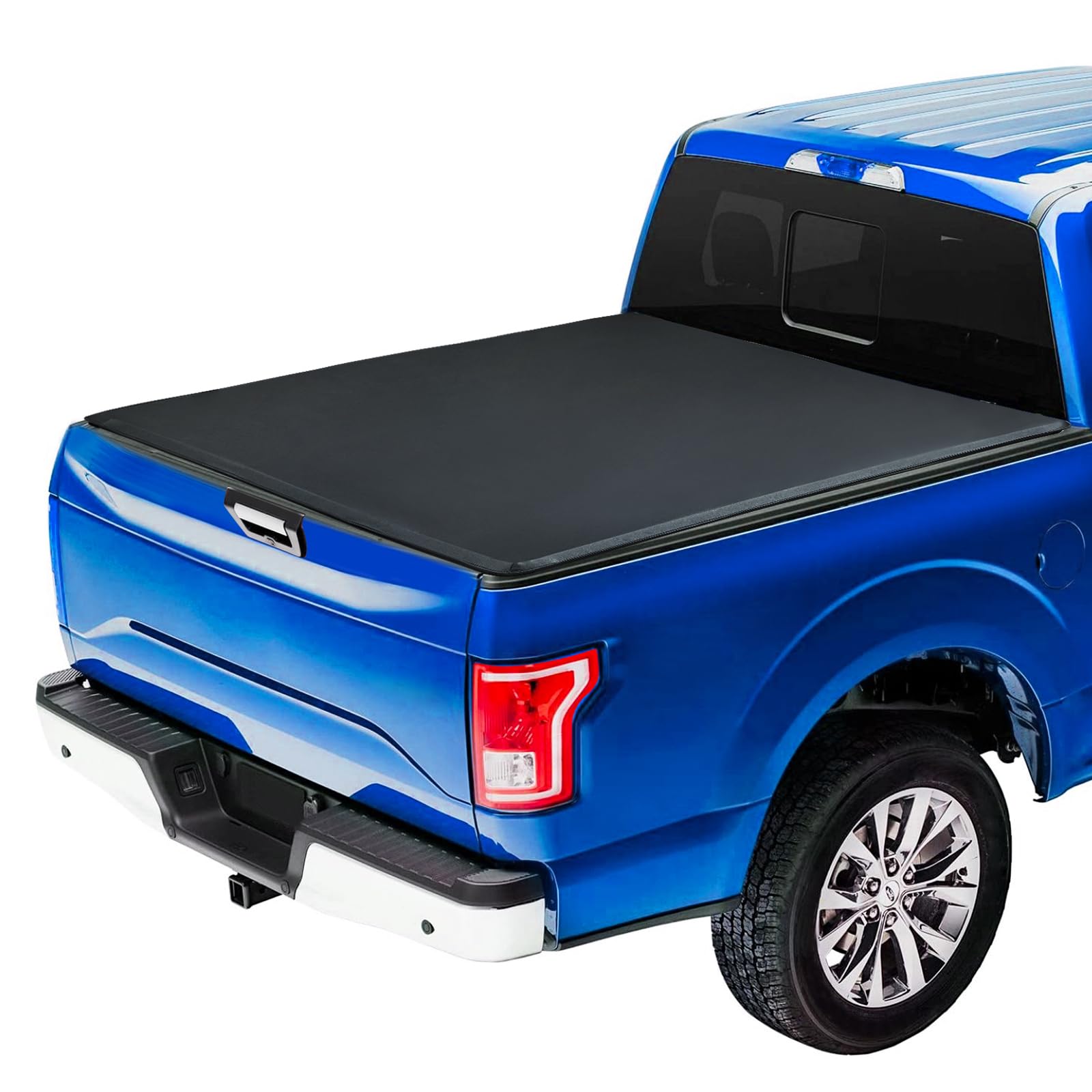 Garvee Truck Bed Tonneau Cover, Soft Tri-Fold Truck Tonneau Cover Compatible with 2007-2025 Silverado 1500/Sierra 1500 5.8 ft(69.3 in) Bed