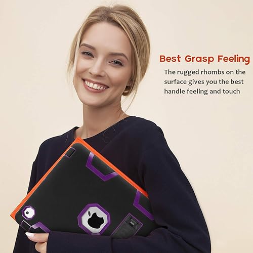 Miniatura 5 de AICase - Funda para iPad 2, iPad 3, iPad 4, funda AICase Kickstand a prueba de golpes, resistente a los impactos, resistente, híbrida de tres capas,