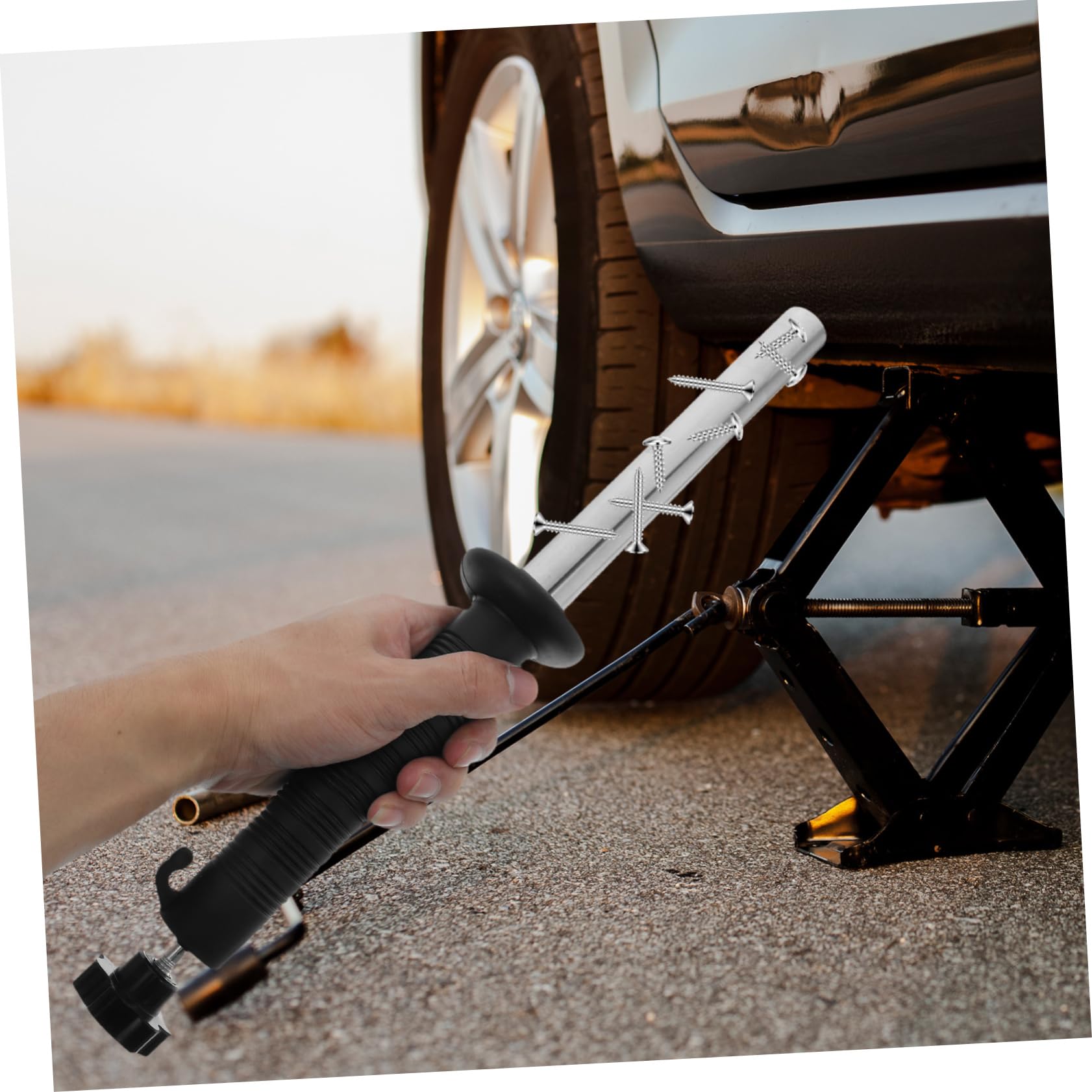 ABOOFAN Outil de Ramassage Magnétique Télescopique Noir pour Objets Métalliques et Vis, Matériau Magnétique et Plastique, pour Inspection et Travaux Mécaniques