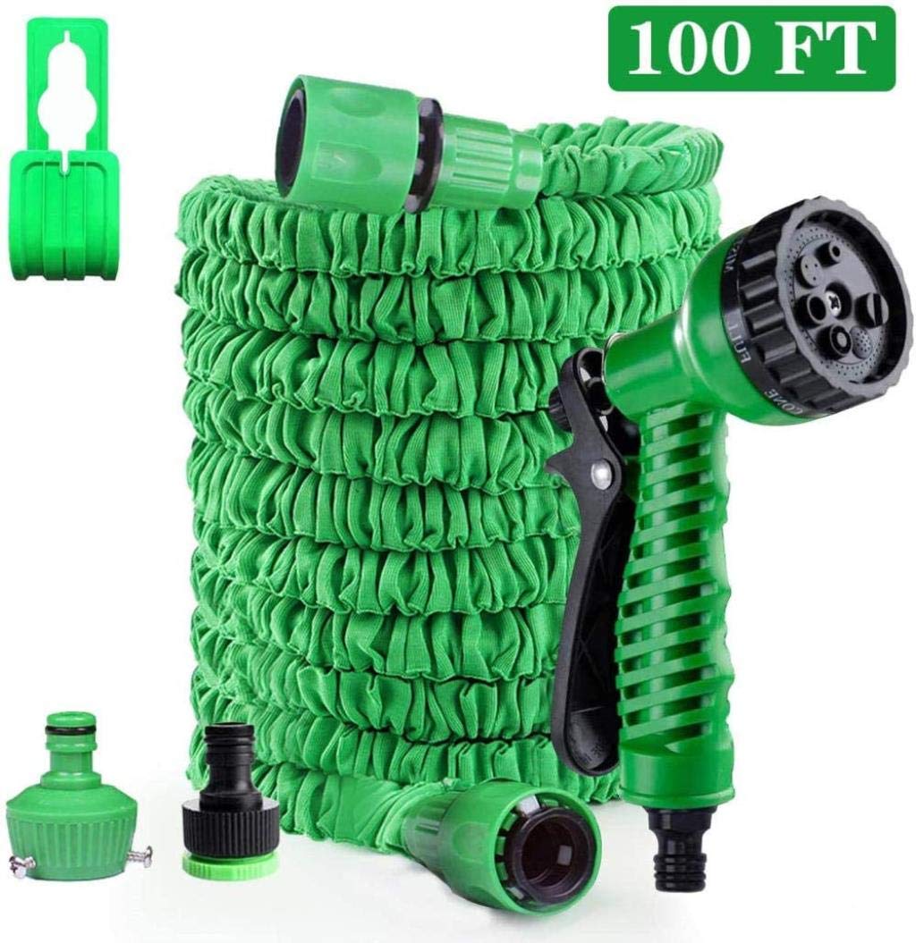 Amazon Co Jp 拡張可能なホース 100フィート30mリトラクタブルライト ホース灌漑のクリーニング銃洗車7の防水水を応じて魔法の光パンツ 100ft 30m Diy 工具 ガーデン