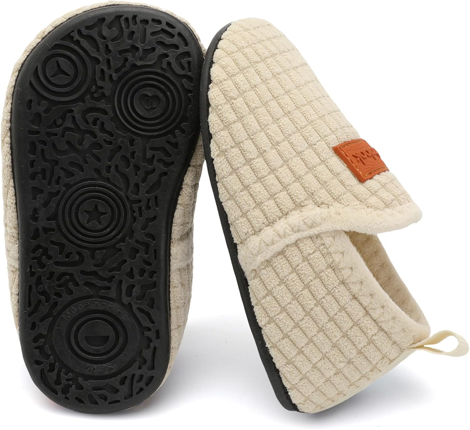 XIHALOOK Toddler Boys Girls House Slippers with Microfleece Lining Cozy Household Shoes Non-slip for Kids - Image 6