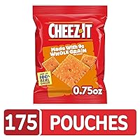 Vista 4 de Cheez-It Baked Snack Cheese Crackers - Galletas de queso elaboradas con 0.32 onzas de cereales integrales, 0.75 onzas (175 unidades)
