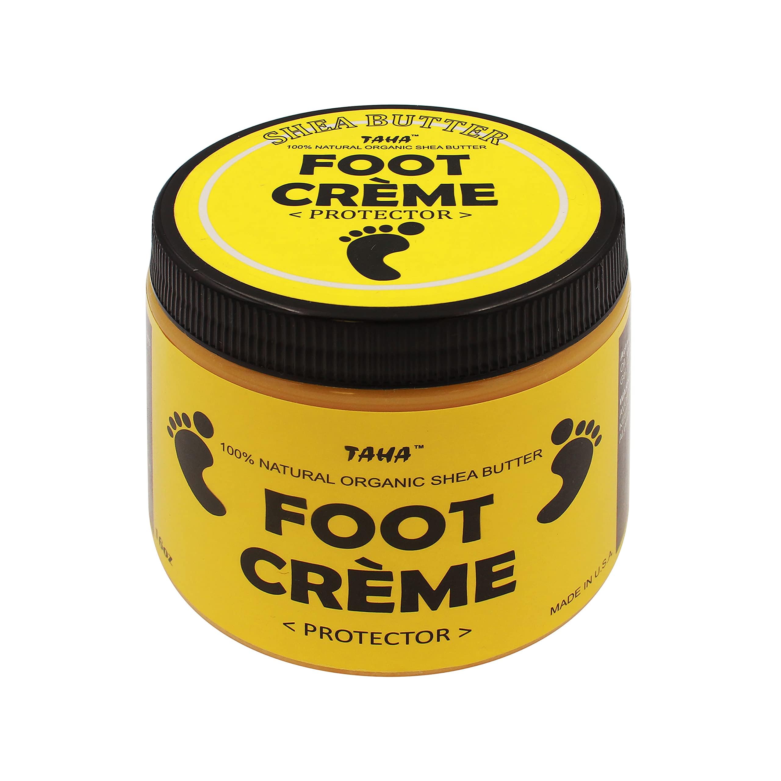 Taha Shea Butter Foot Crème, Soothing & Moisturizing, Cleansing & Protecting – Strong Formula Specialized for Feet, 16 Oz (Pack of 1)