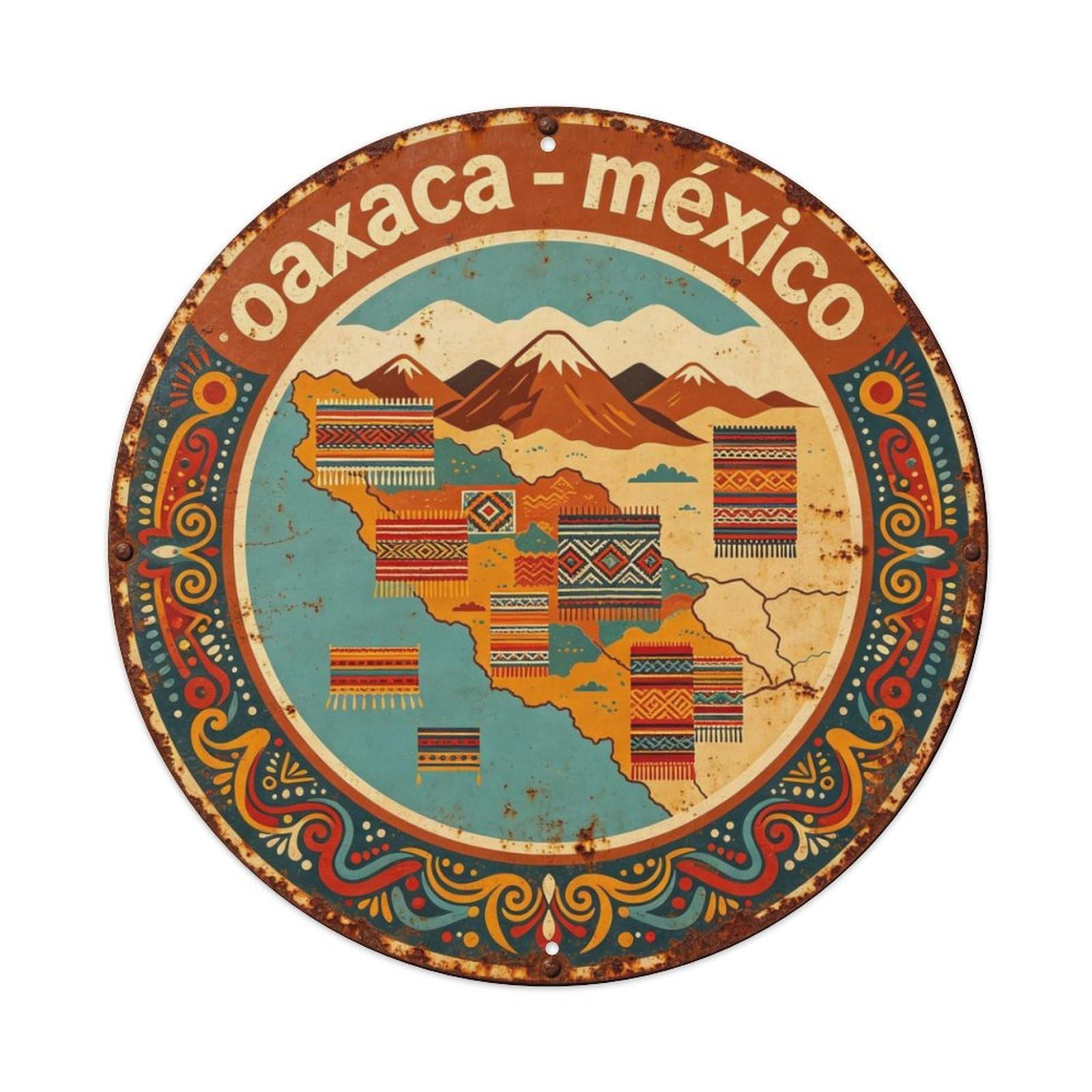 Oaxaca - Mexico Metal Tin Sign Plaque