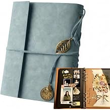 Scrapbook Album,32 Self-Adhesive Pages & 20 Kraft Writing Pages for Travel