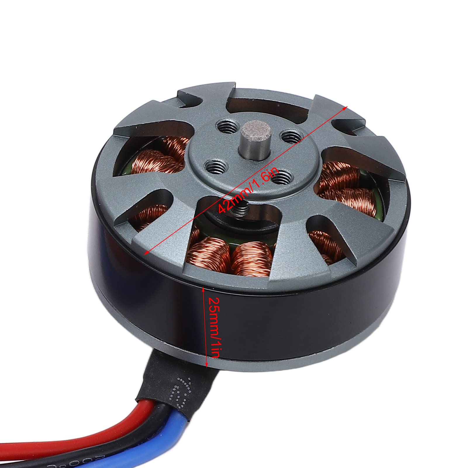 QM4208 380KV Bürstenloser Motor, Aluminiumabdeckungen, Kupferspulen, RC-Drohne (CW)