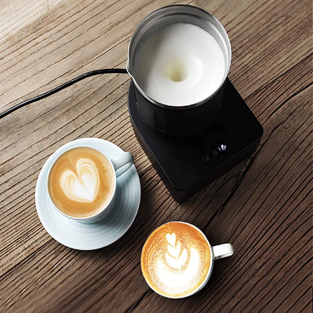 Vaporizador de Leche Batidora de Leche Calentador de Leche Espumador de Leche Caliente y fría Separación de Dos etapas Taza de Acero Vaporizador de Leche Máquina de Espuma 1025