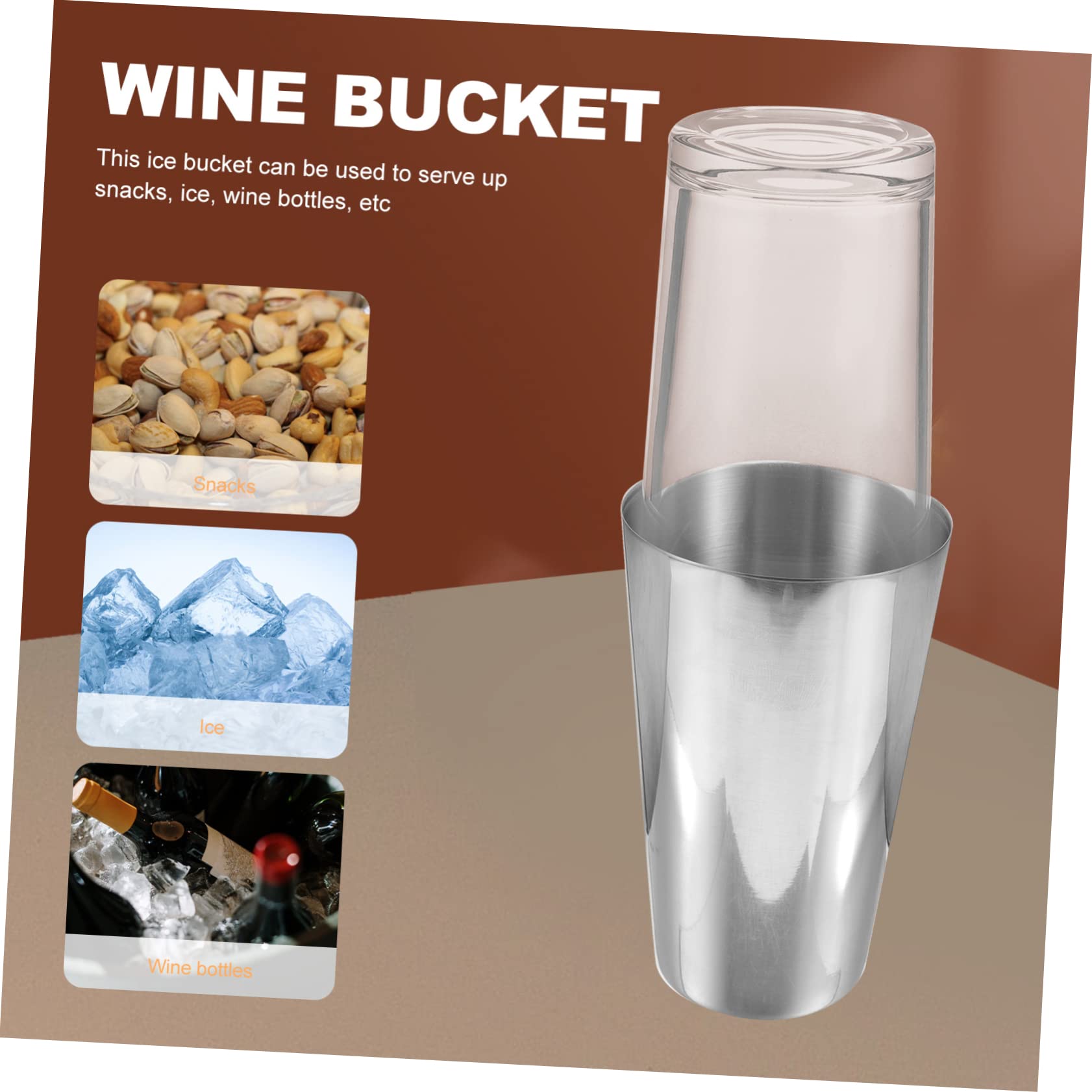 DECHOUS 1set Shaker Cocktail Inossidabile Mixer Per Drink Facile e Riutilizzabile Per e Tè Al Latte