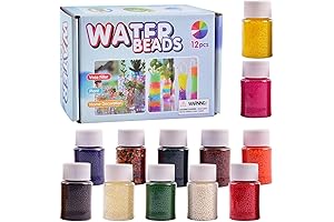 YIQUDUO 12 Colors Water Gel Beads: Non-Toxic for Kids' Fun