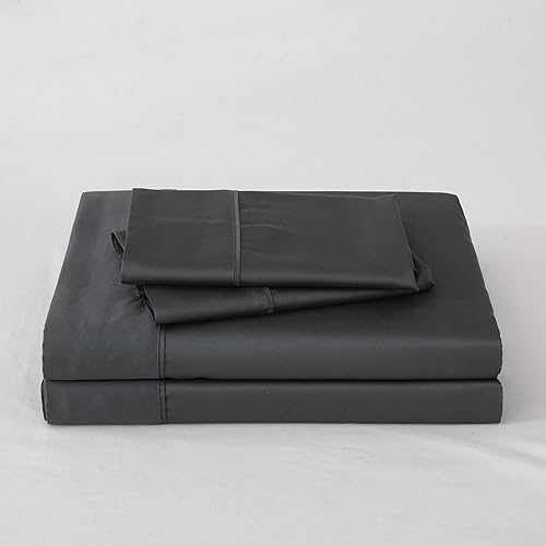 Miniatura 6 de Juego de sábanas de tamaño matrimonial, rayón derivado del bambú, juego de sábanas refrescantes, bolsillo profundo de hasta 16 pulgadas, 4 piezas