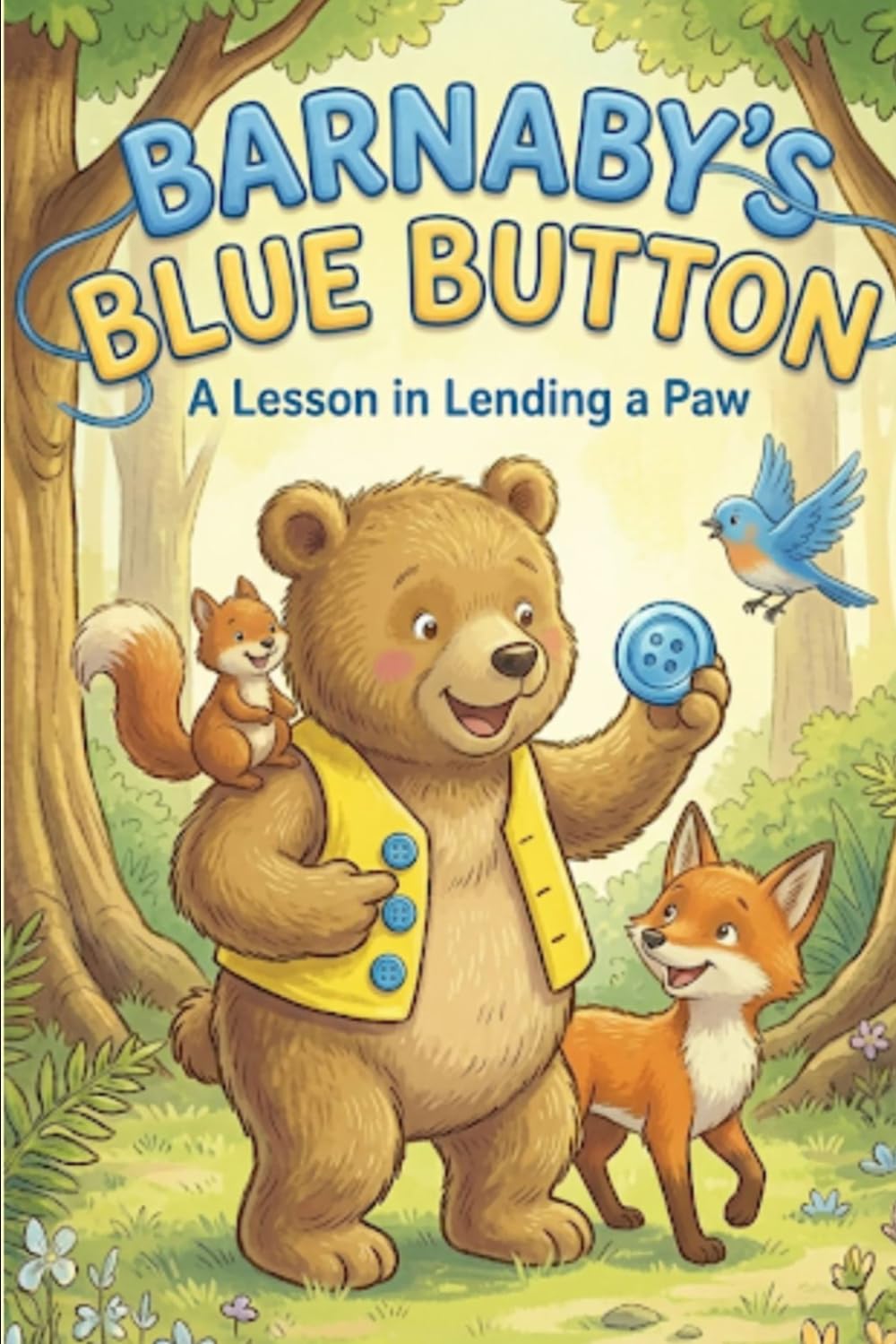 Barnaby Bear’s Big Blue Button: A Children's Picture Book About Friendship, Problem Solving, and Teamwork (Ages 3-7)