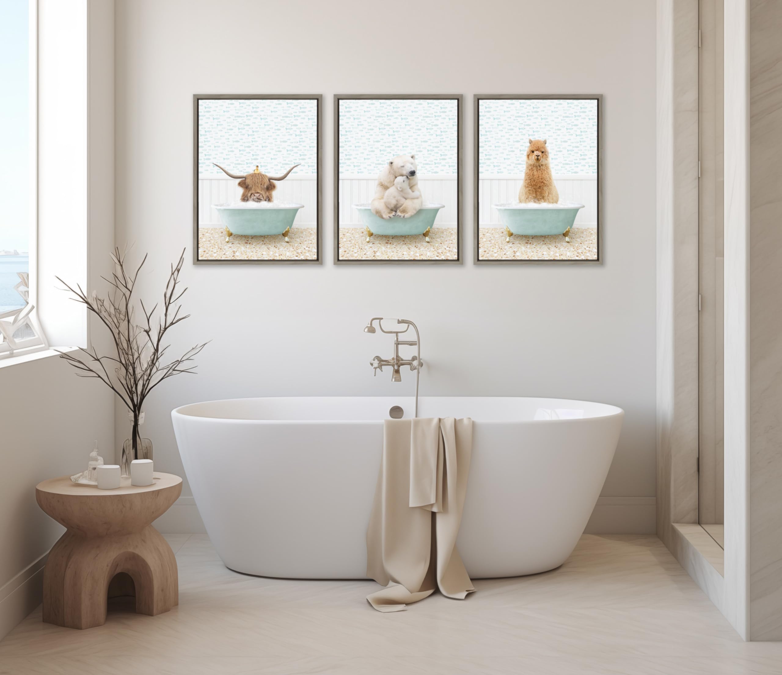 Amazon.co.jp: Kate and Laurel Sylvie 母と赤ちゃん シロクマ