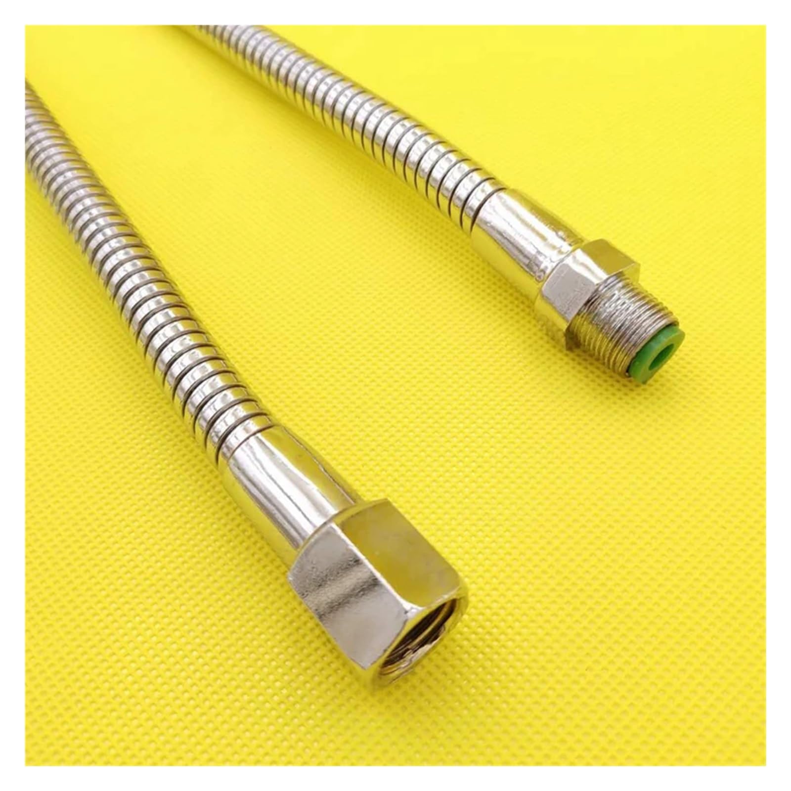 Gewinde Flexibler Wasser-Öl-Kühlrohrschlauch, 1 Stück 1/2 3/8 1/4 Zoll Metallkühlrohrrohr 300-700 mm mit Rundkopfdüse for CNC-Maschine/Fräsen/Latte(Inner Thread,3/8 600mm)