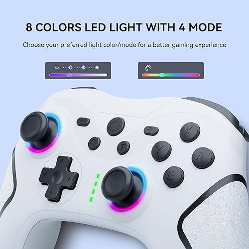 Miniatura 2 de Olimoxi Switch Controller, Switch Pro Controller Wireless for SwitchSwitch LiteSwitch OLEDWindows PC,Wireless Switch Controller with RGB LED