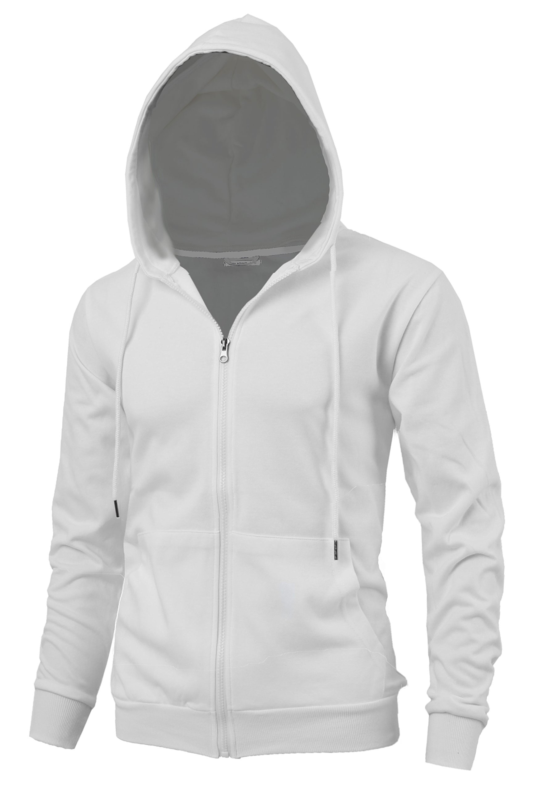 Buy "DELIGHT" Men's Fashion Fit FullZip Hoodie with Inner Cell Phone