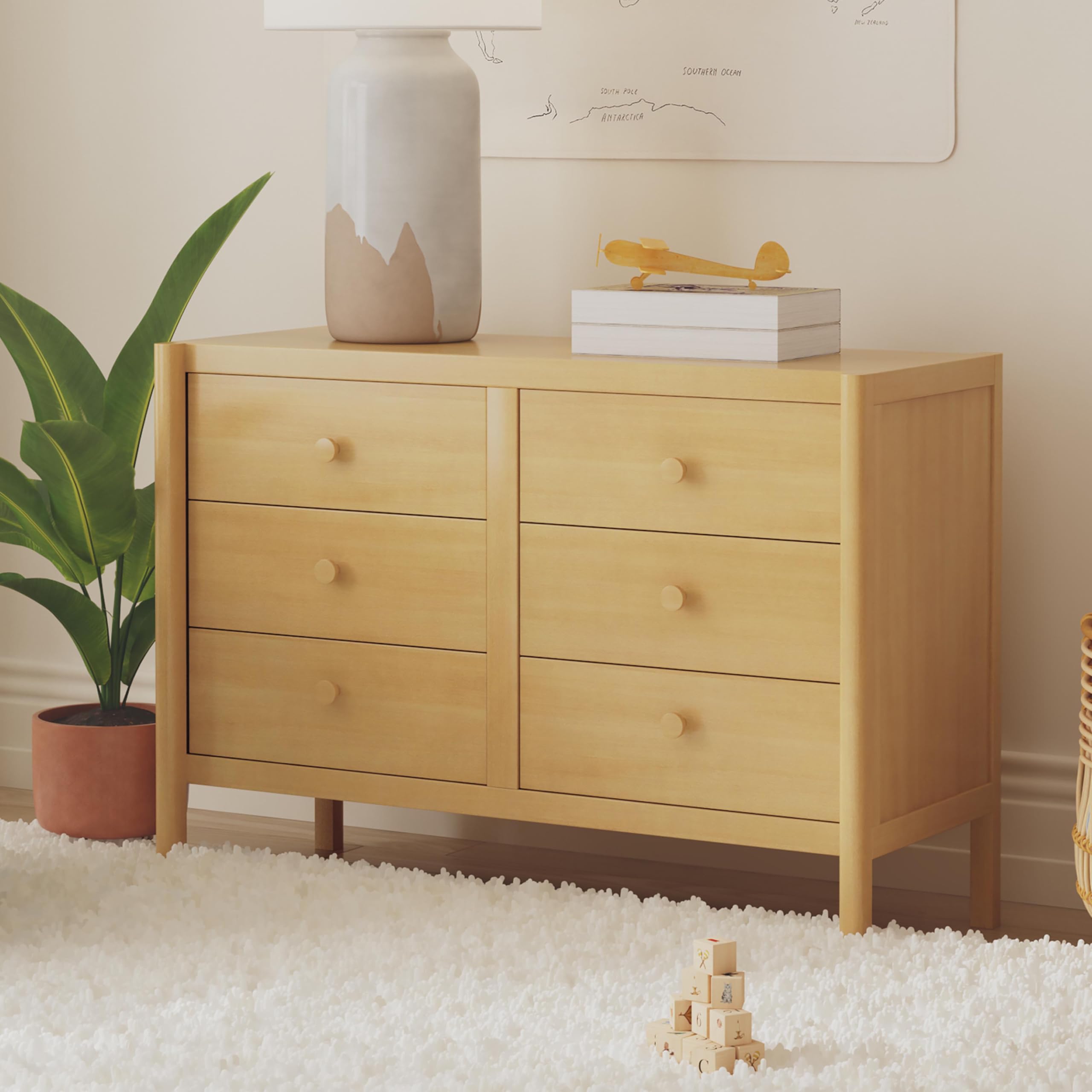 Amazon.com: Davinci Birdie 6-Drawer Dresser with 9+ inch Drawer