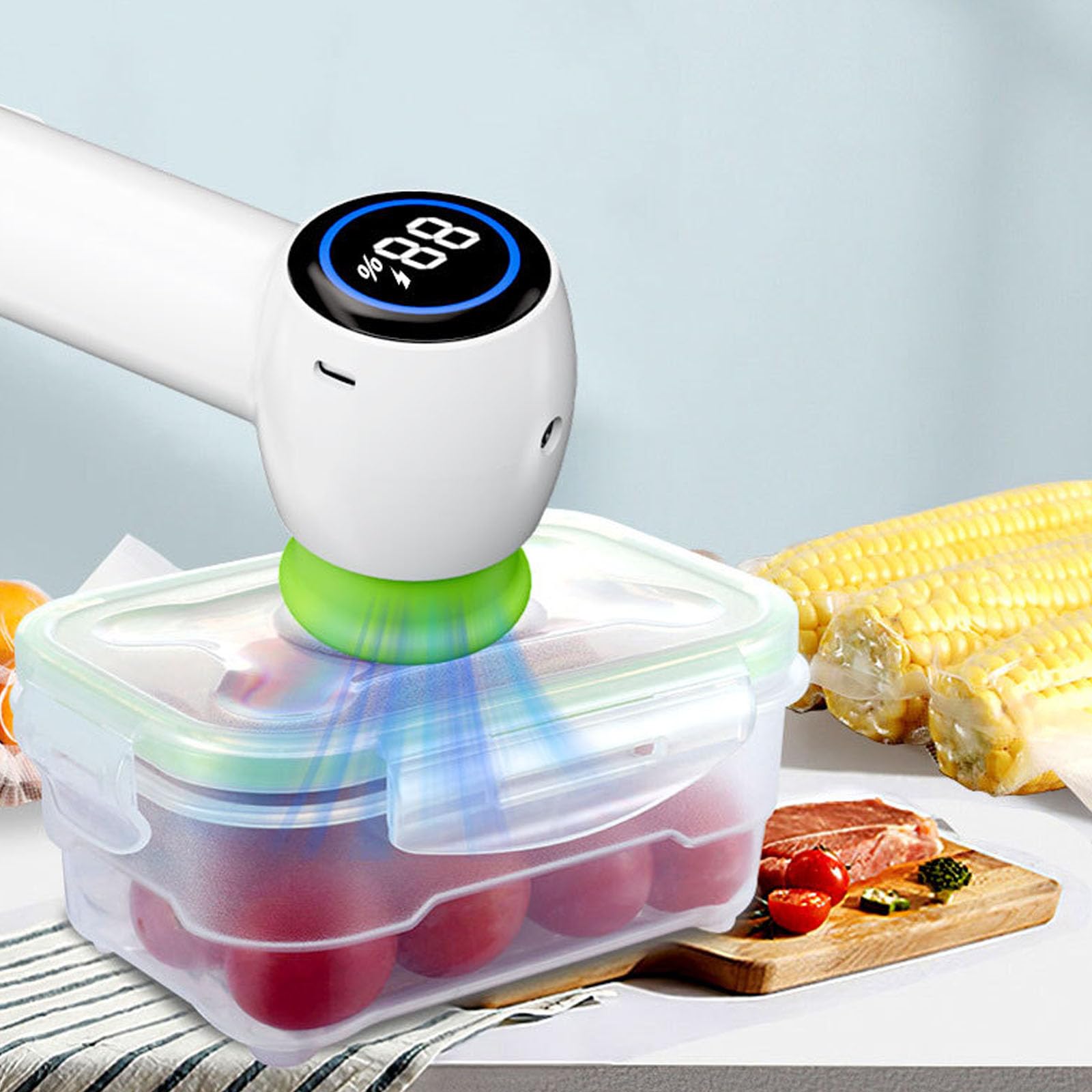Machine à emballer sous vide électrique multifonction pour petits aliments Texture ABS Convient pour la cuisine ou l'extérieur