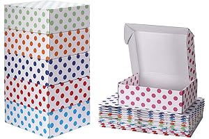 18-Pack White Gift Boxes for Mother's Day, Decorations, and Shipping