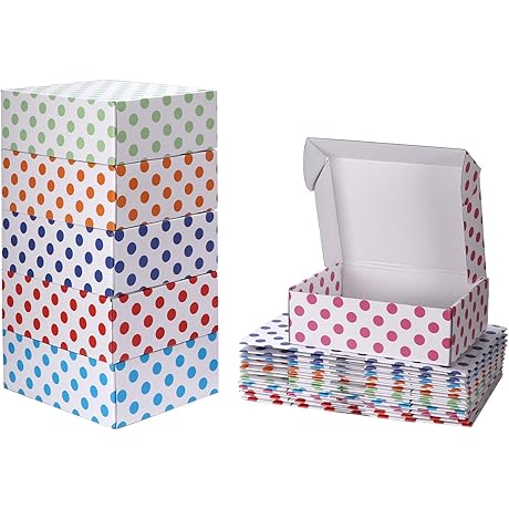 18-Pack White Gift Boxes for Mother's Day, Decorations, and Shipping