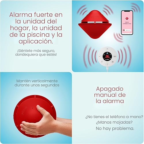 Miniatura 6 de Alarma de piscina BCONE® de Lifebuoy® | Certificada ASTM F2208 | Dispositivo de seguridad flotante con alertas de aplicación + control de voz de