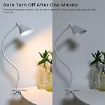 Desk Lamp 3 Color 10 Brightness Reading Light for Night Reading | Small Cute Clip on Light Flexible Neck Light Reading Light for Books in Bed, Bedside, Painting, Craft