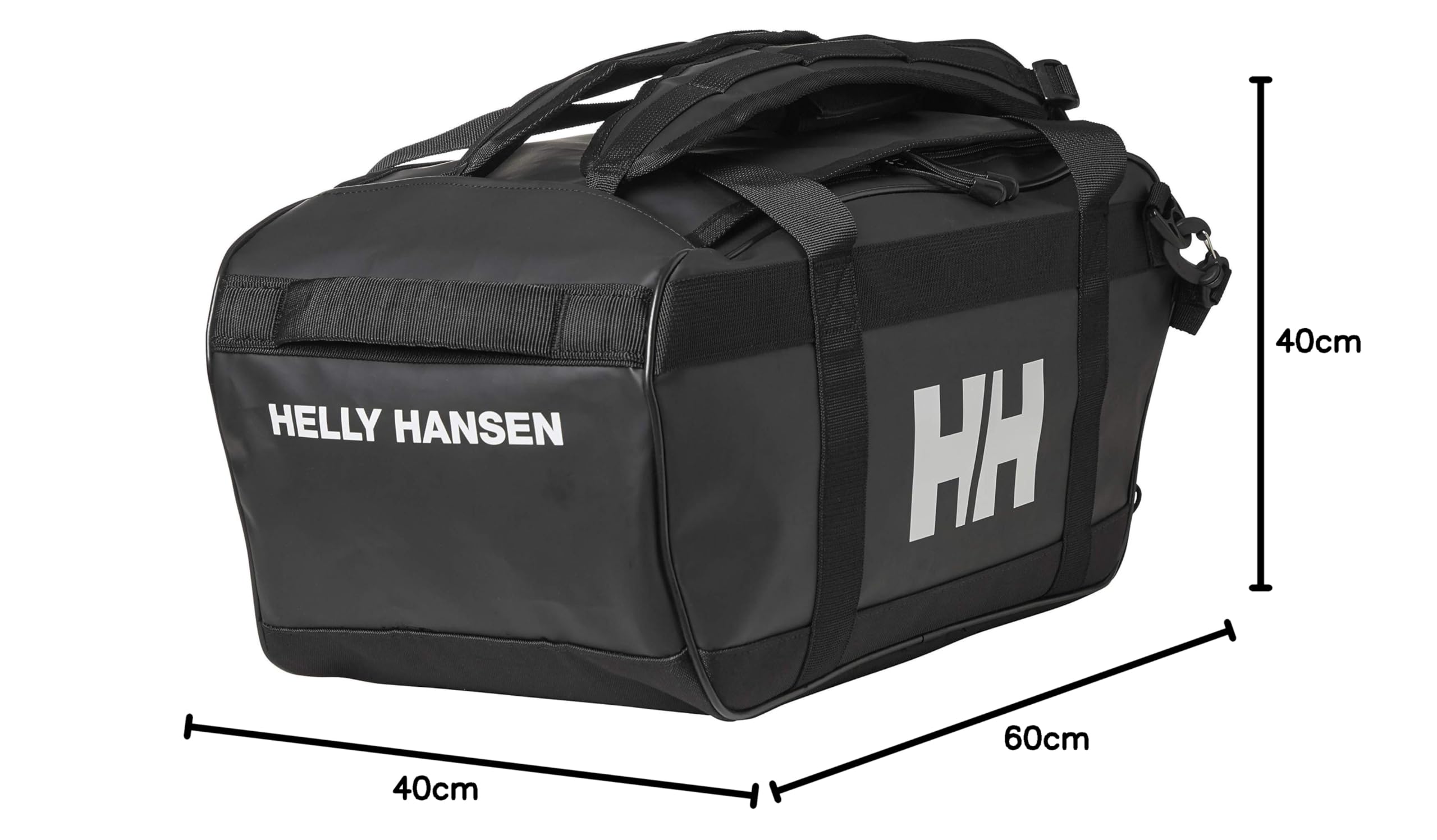 Helly-Hansen Uniseks Scout 67443 Torba Sportowa, Czarny/Biały, 30 L