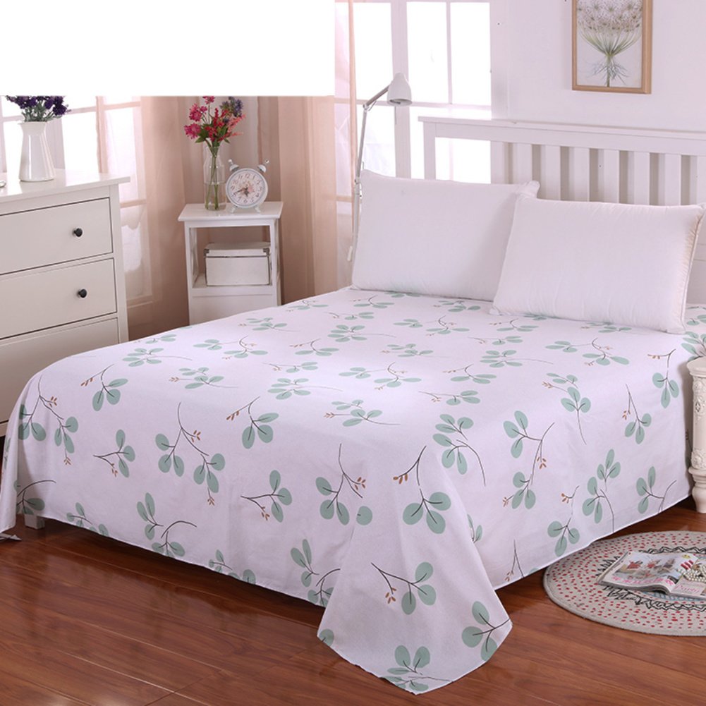 Coton sergé lin couvre-lit imprimé grand drap de lit taille 230x250cm