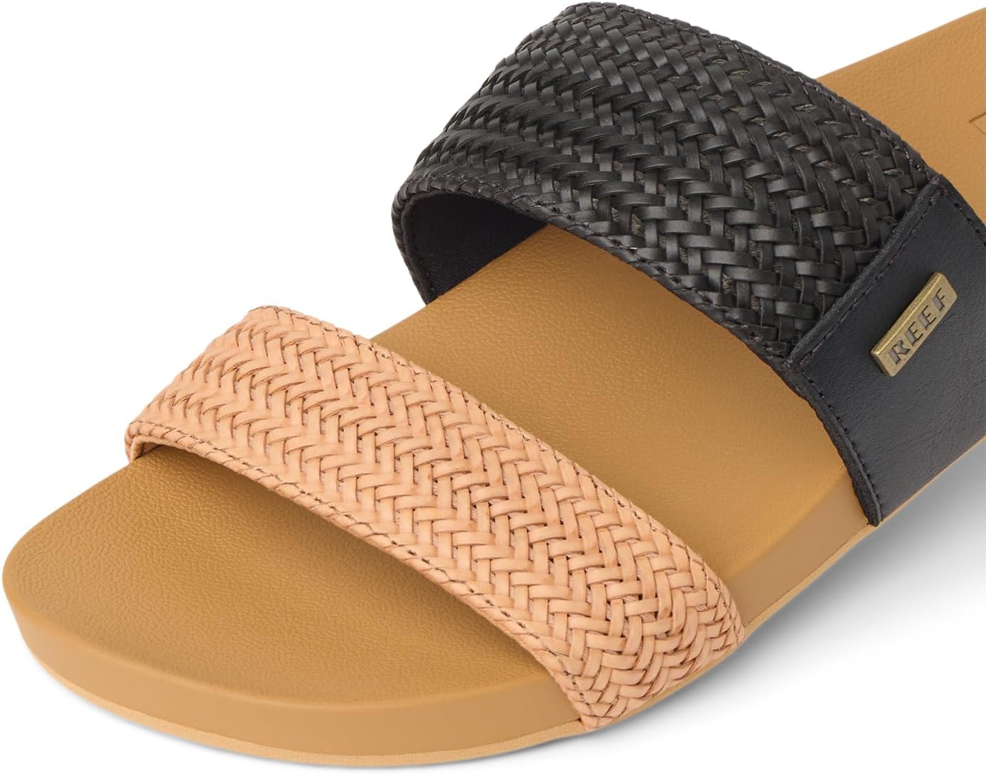 REEF Vista Braid II Women's Fashion Slide Sandal, Vegan Leather Strap, Ultra Soft Cushion Footbed - Image 6