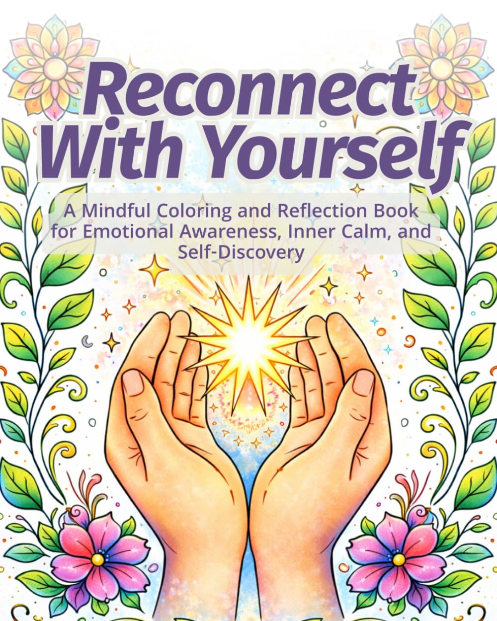Reconnect With Yourself: A Mindful Coloring and Reflection Book for Emotional Awareness, Inner Calm, and Self-Discovery