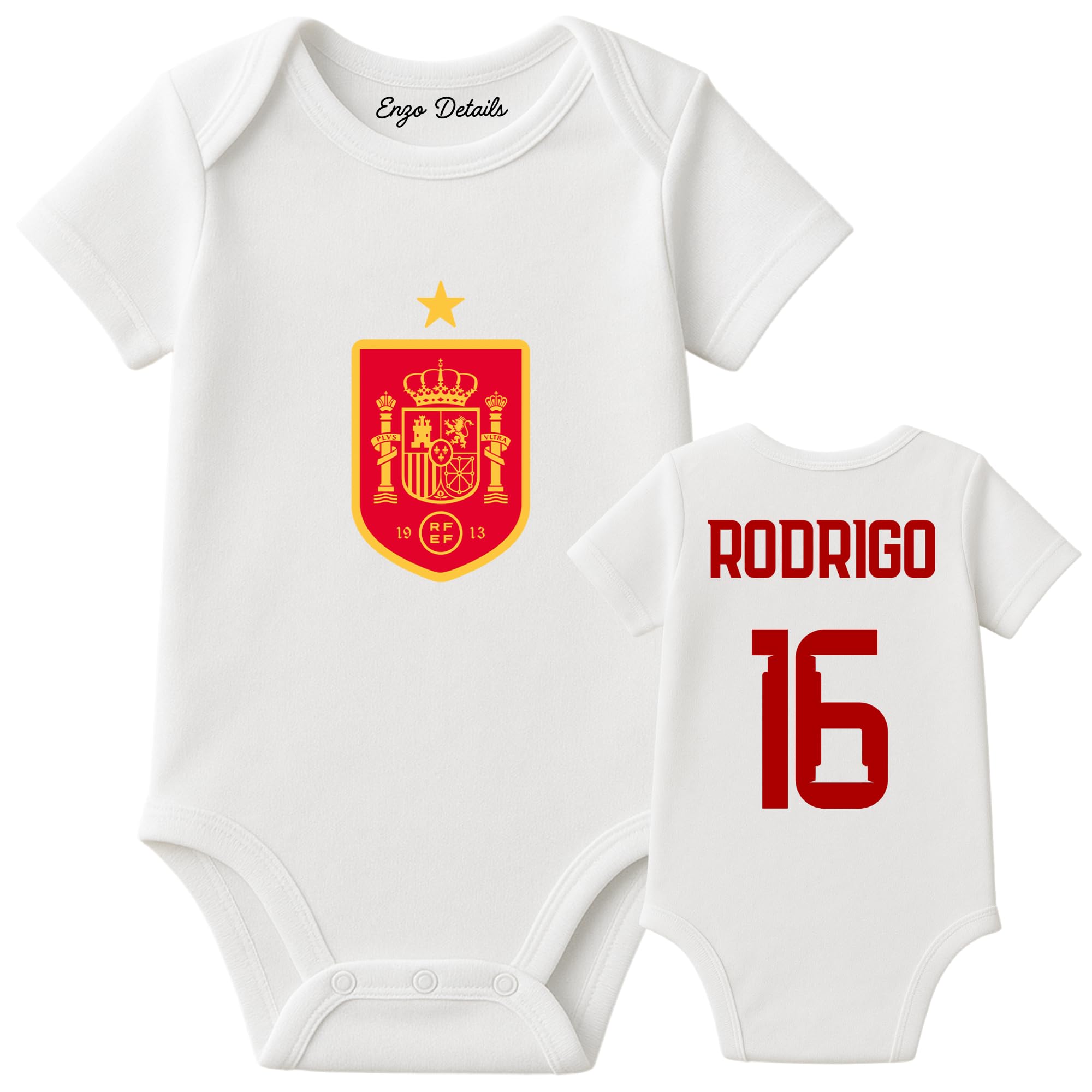 Body bebé España personalizado | 100% Algodón | Personalizado a tu gusto | Manga larga/corta | Regalos para bebés