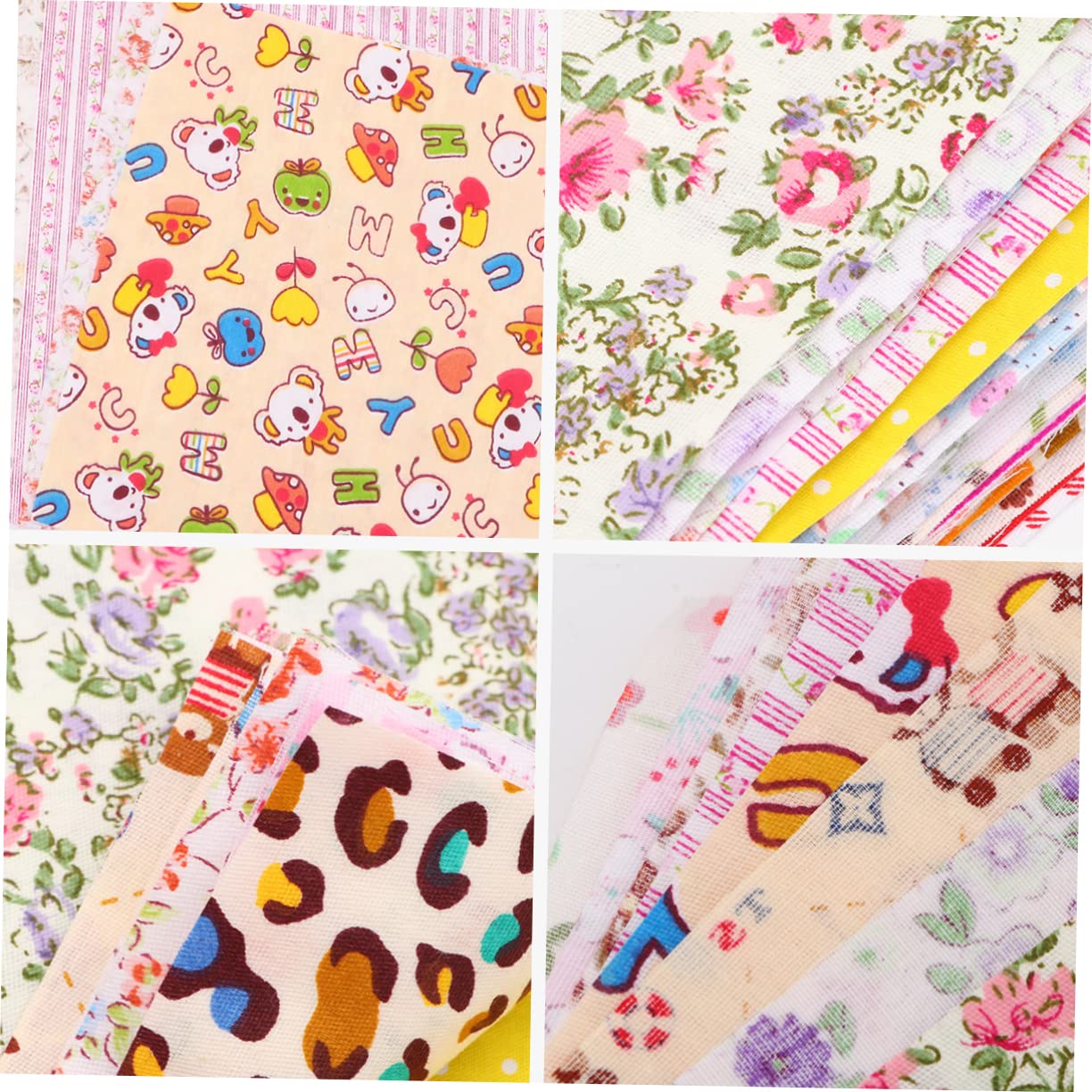 Kwadraty z tkaniny bawełnianej ， Materiał do szycia patchworku, tkanina do szycia, 50 sztuk DIY tkanina pikowana tkanina drukowana scrapbooking(20X20CM)