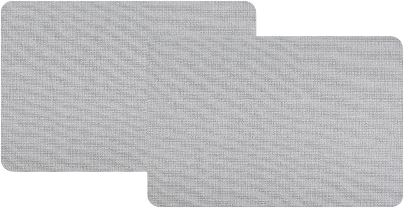 Modern Design Rectangle Shape PU Leather Placemats Set Oil-Proof Waterproof Dual-Sided Place Mats for Kitchen Bistro Tables Bar(1PCS)