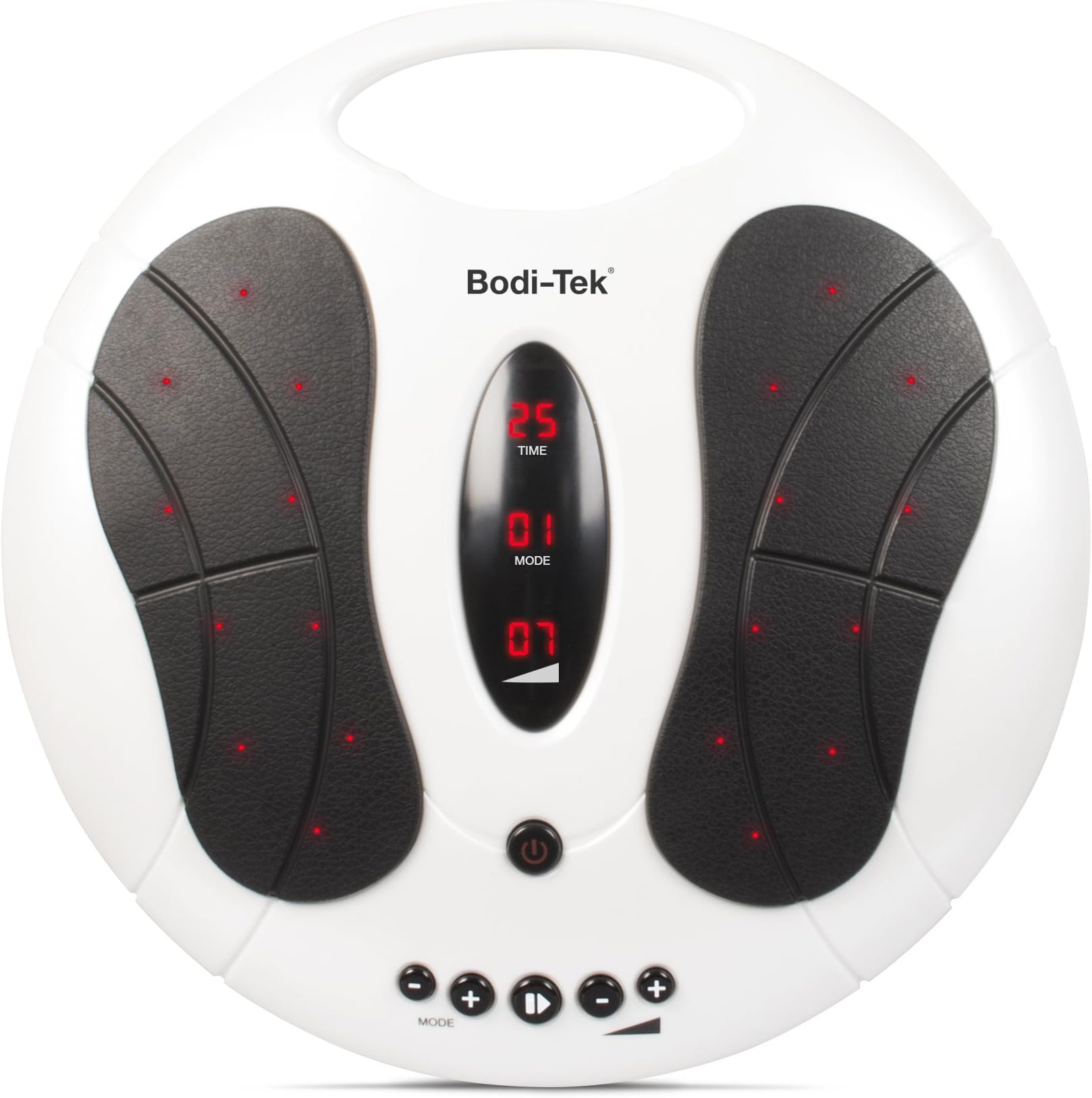 Bodi-Tek Circulation Plus EMS Lower Leg & Foot Exerciser & Reviver, Engages Leg Venus Pump, Electric Muscle Stimulator with Remote Control, Seated Calf & Ankle Muscle Activation for Home or Office Use