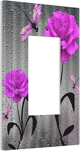 Miniatura 137 de Cubierta de interruptor de luz de palanca de hojas tropicales negras y doradas, hoja de palmera, decoración de 1 cuadrilla, placa frontal eléctrica