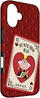 Vista 3 de iPhone 16 Disney Villains The Queen of Hearts Off With Their Heads - Carcasa roja