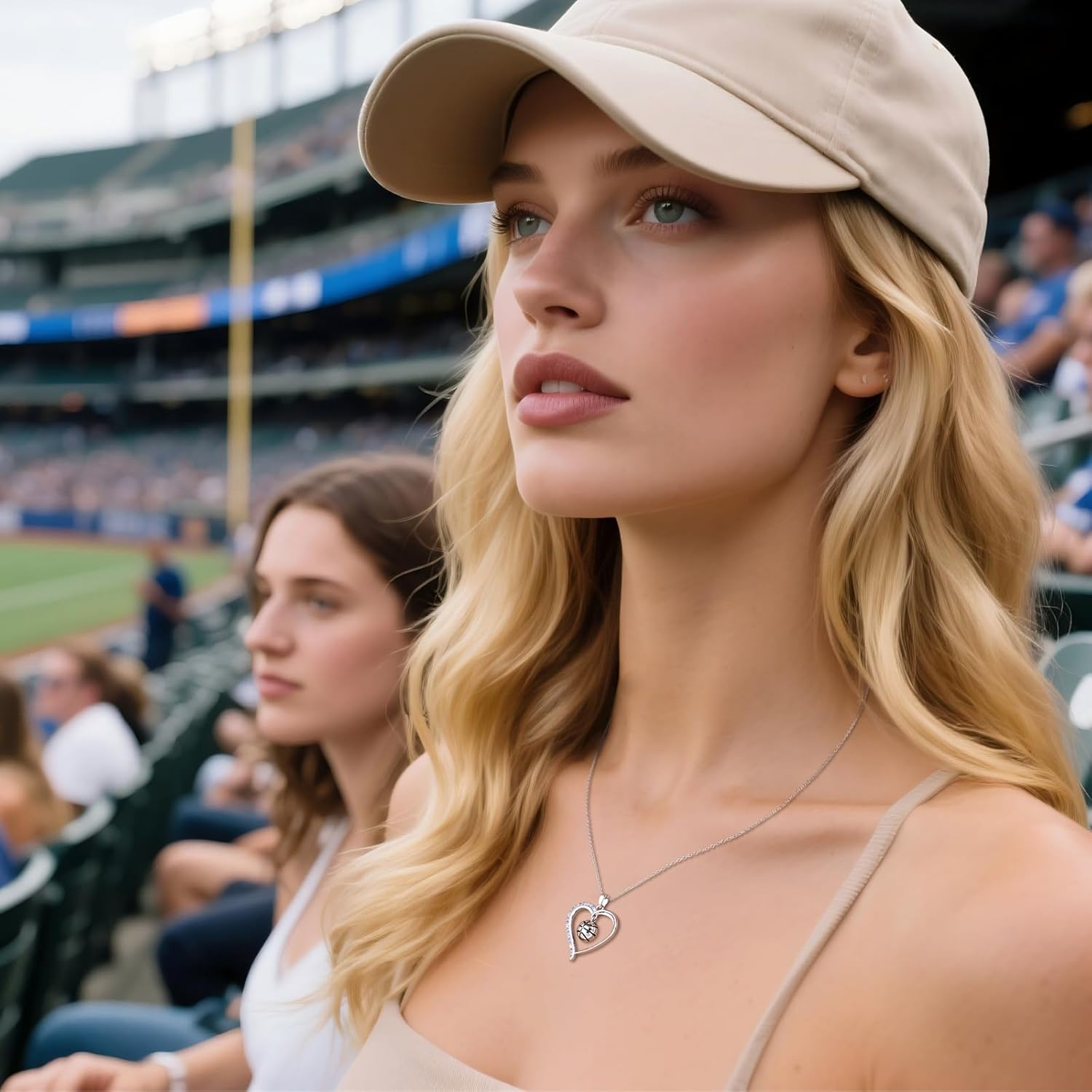 E Sterling Silver Softball/Basketball/Baseball/Pickleball Necklace, Sport Accessories Birthday Christmas Jewelry Gifts for Her Adult 16+3 Inches - Image 5