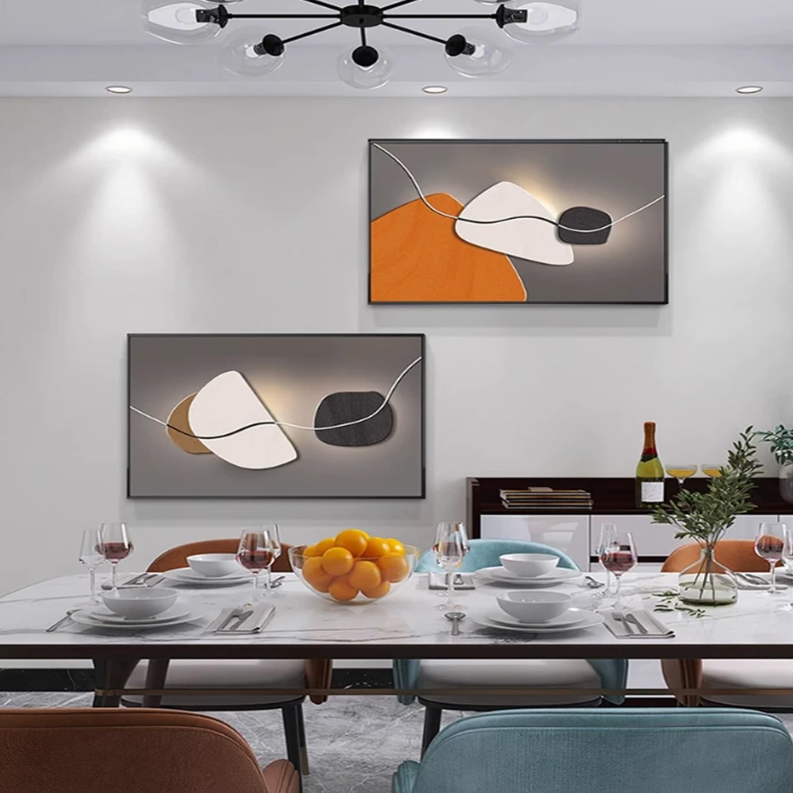 Copertura decorativa della scatola dell'interruttore | Nascondi pannello elettrico Wall Art | Armadio montato per soggiorno ufficio