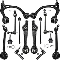 Vista 54 de Detroit Axle - Kit de suspensión frontal de 15 piezas para Jeep Grand Cherokee 99-04 1999 2000 2001 2002 2003 2004, brazos de control superior e