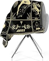 Vista 7 de Aries Blanket 12 Horoscope Astrology Bed Blankets Soft Cozy Personalized Flannel Throw Blankets 50"X40