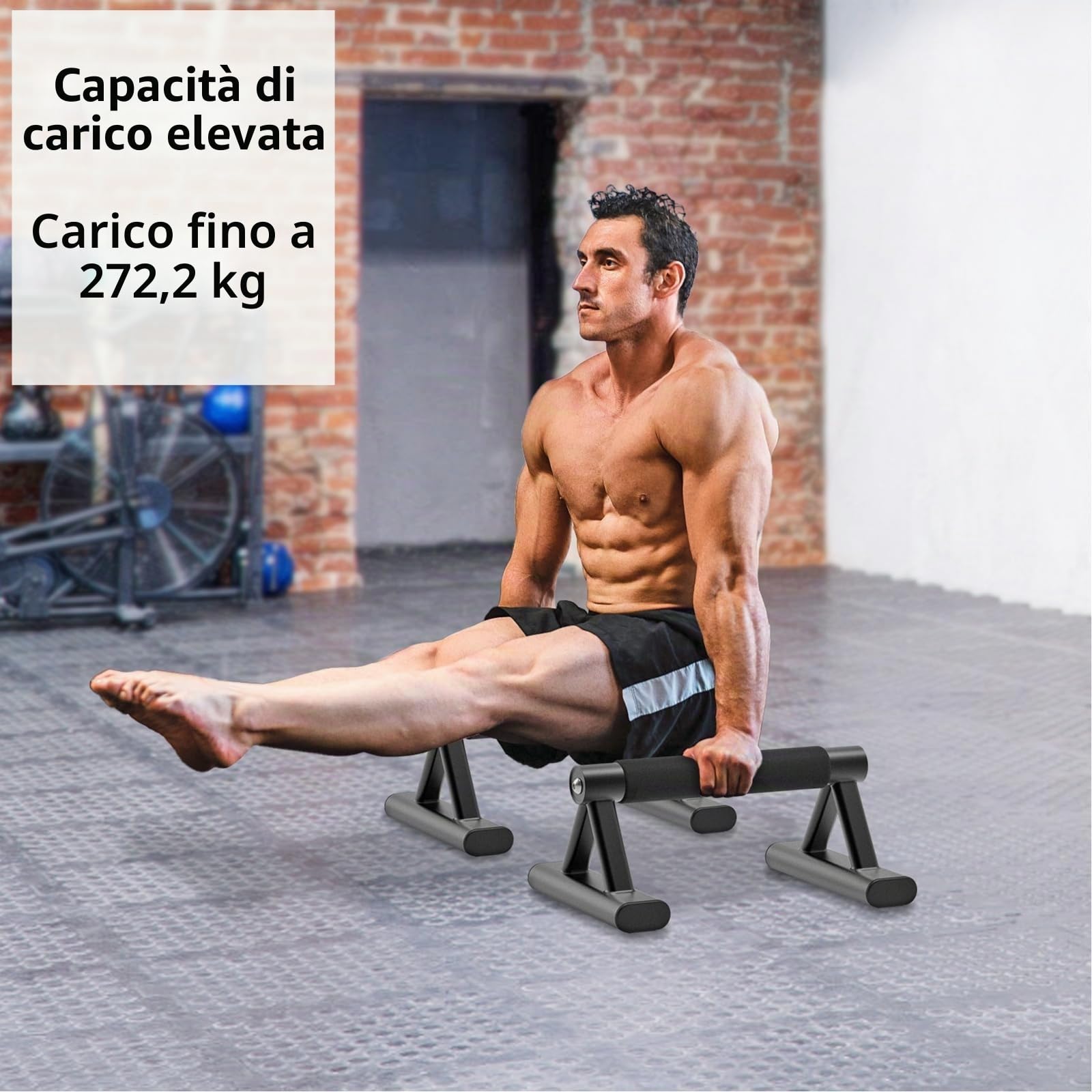 SELEWAERE Maniglie per Flessioni,Antiscivolo Barre per Flessioni, per Fitness Calistenico,Struttura in Acciaio Robusto con Finitura in Vernice
