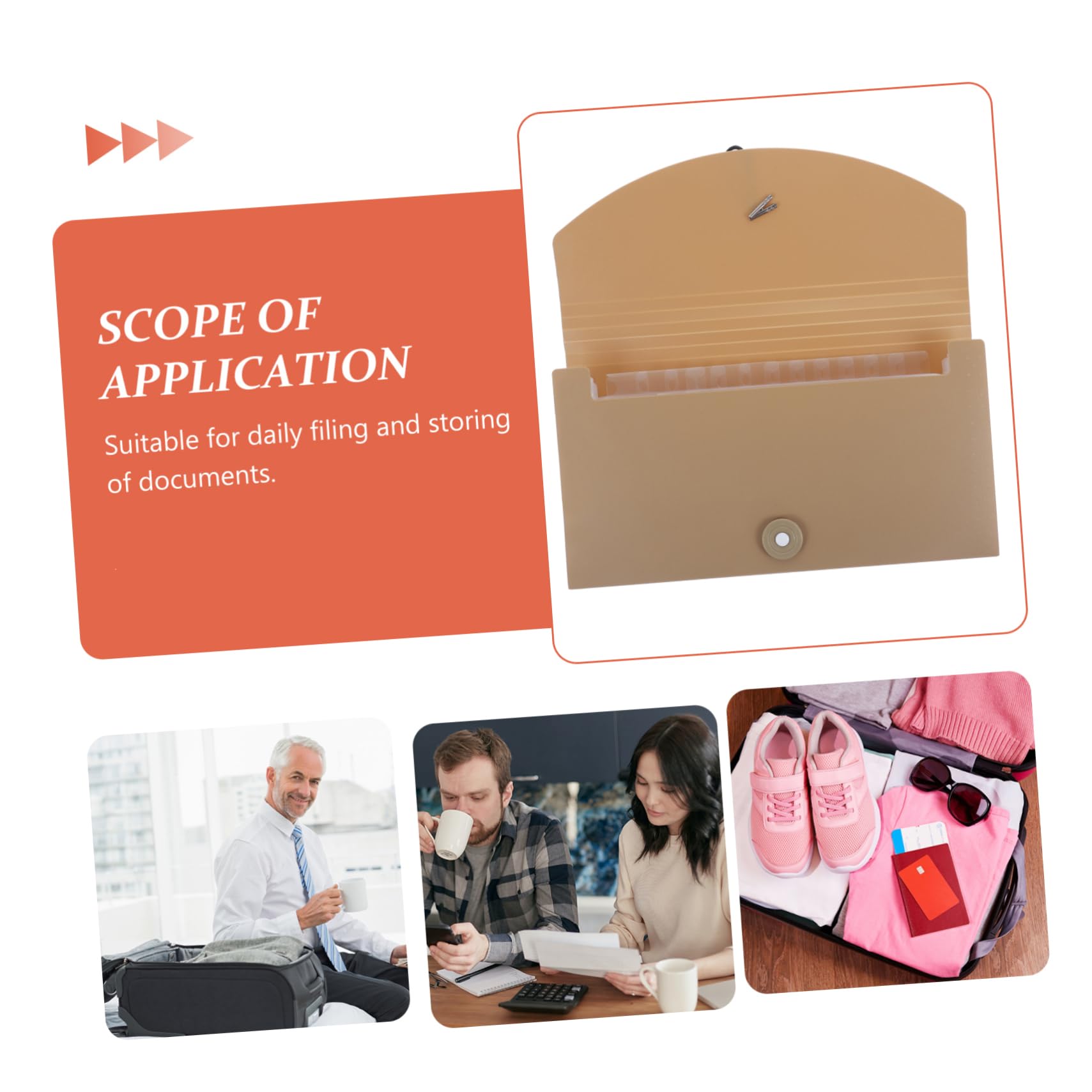 Homoyoyo Cartella Espandibile Per Documenti in Plastica Pp Organizer Fisarmonica e Etichette Colorate Per Classificare File Protetti Impermeabilmente