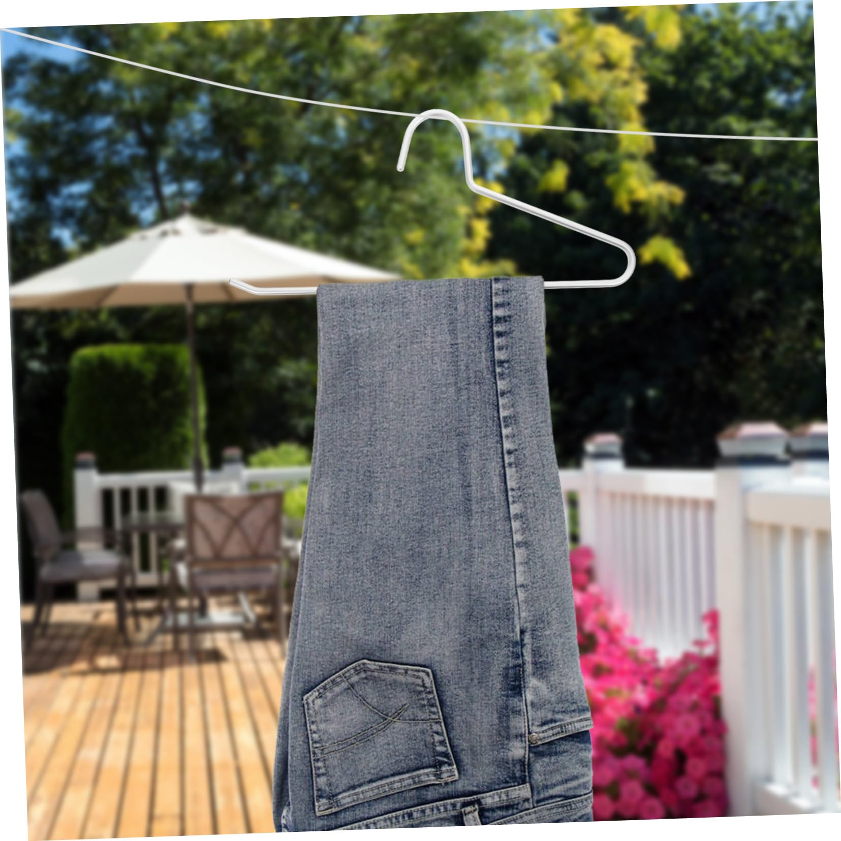 UKCOCO 10pezzi Grucce Per Pantaloni in Robuste e Compatte Grucce Aperte Per Jeans e Guardaroba Organizer Per Pantaloni e Cappotti Antiscivolo