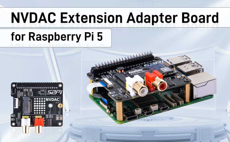 GeeekPi NVDigi Audio en M.2 NVMe SSD-adapterkaart voor Raspberry Pi 5