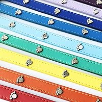 Vista 19 de Love Dream Collares de cuero para identificación de cachorros, 14 unidades, de poliuretano suave, ajustables, para identificación de arena