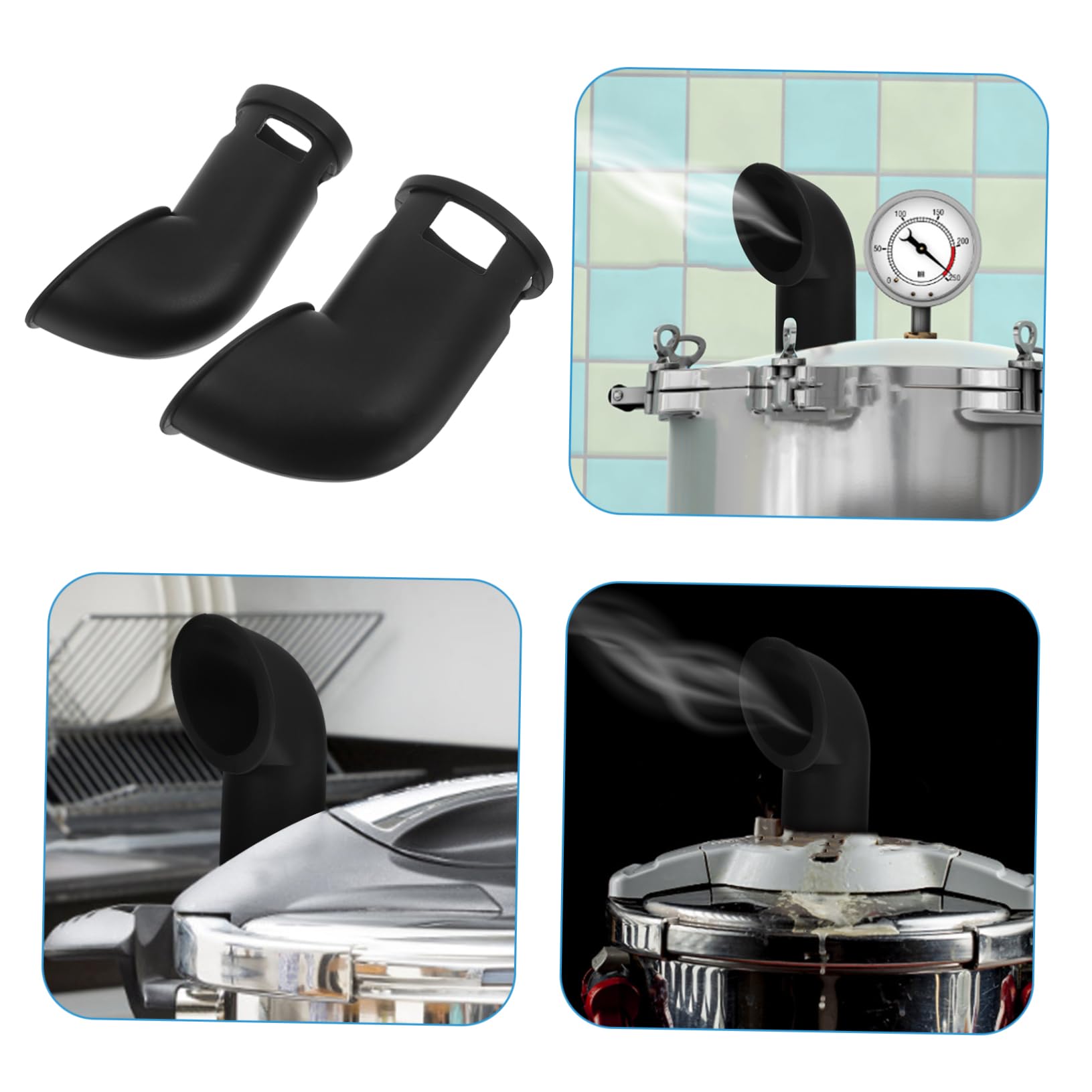 SHINEOFI 3 Set Divisore per Pentola Pressione Silicone Accessorio per Pratico per Cucina E Preparazione 2 Pezzi*3