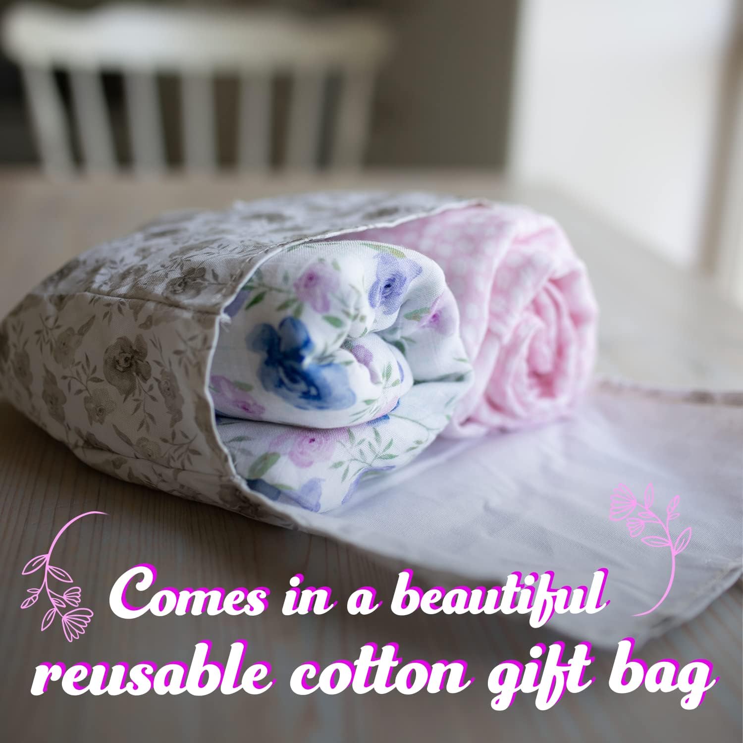 Luxury Baby Bath & Swaddle Set – The for New Parents - Blue/Pink