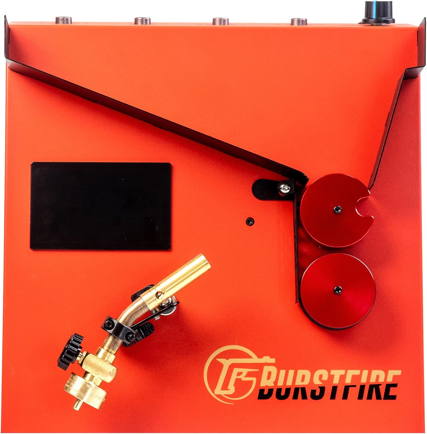 Burstfire - 2 in 1 - Brass Case Annealer & Case Prep Center - RED, NEW GEN 2 - Burstfire-2in1-RED-V2 - Annealing Machine - For Reloading - Torch & Hose included