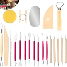 21PCS Molding and Sculpting Tool, Polymer Clay Tools Sculpting Tools, Clay Modelling Tool, for Adults Beginners Pottery Ceramics Sculpture, Carving, Scraper